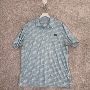 Costa Polo Shirt Mens 2XL Performance Fishing Golf Pocket‎ Lightweight Outdoor